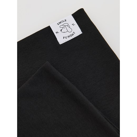 Reserved - Komin z naszywką - czarny Reserved ONE SIZE Reserved