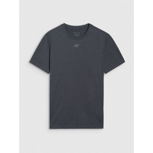 Męska koszulka treningowa 4F 4FWMM00TFTSM1831 - szara ze sklepu Sportstylestory.com w kategorii T-shirty męskie - zdjęcie 185650353