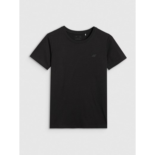 Damski t-shirt basic 4F 4FWMM00TTSHF2356 - czarny ze sklepu Sportstylestory.com w kategorii Bluzki damskie - zdjęcie 185650383