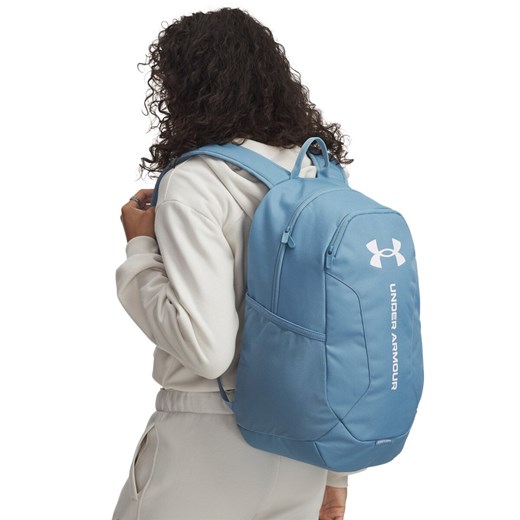 Plecak uniseks UA Hustle Lite Backpack - niebieski ze sklepu Sportstylestory.com w kategorii Plecaki - zdjęcie 185650411
