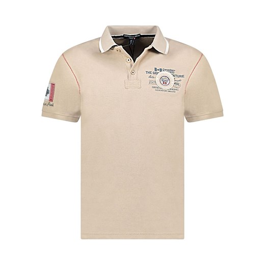 Canadian Peak Koszulka polo &quot;Kilsvikeak&quot; w kolorze beżowym ze sklepu Limango Polska w kategorii T-shirty męskie - zdjęcie 185650652