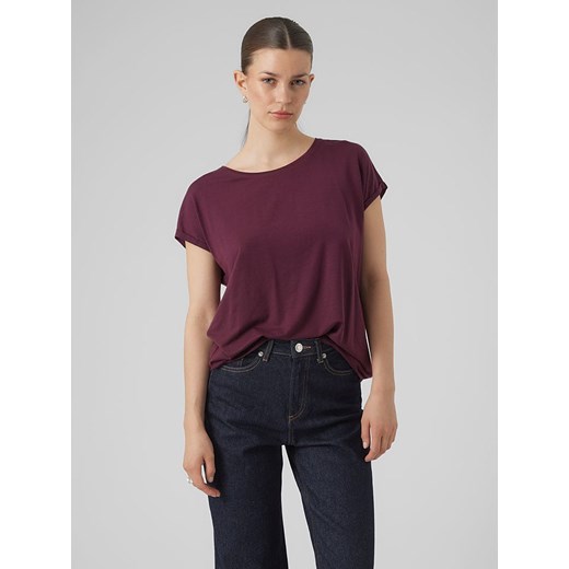 Vero Moda Koszulka w kolorze bordowym ze sklepu Limango Polska w kategorii Bluzki damskie - zdjęcie 185651000