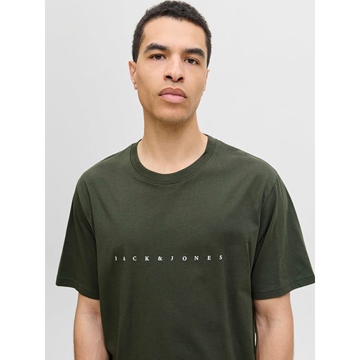 Jack &amp; Jones Koszulka &quot;Jjestar&quot; w kolorze khaki Jack & Jones XL wyprzedaż Limango Polska