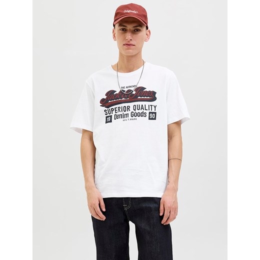 Jack &amp; Jones Koszulka &quot;Jjelogo&quot; w kolorze białym ze sklepu Limango Polska w kategorii T-shirty męskie - zdjęcie 185651141