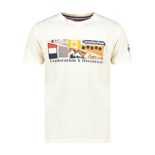 Canadian Peak Koszulka &quot;Jiveak&quot; w kolorze kremowym ze sklepu Limango Polska w kategorii T-shirty męskie - zdjęcie 185651222