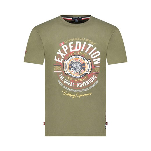 Canadian Peak Koszulka &quot;Jaldemareak&quot; w kolorze khaki ze sklepu Limango Polska w kategorii T-shirty męskie - zdjęcie 185652142