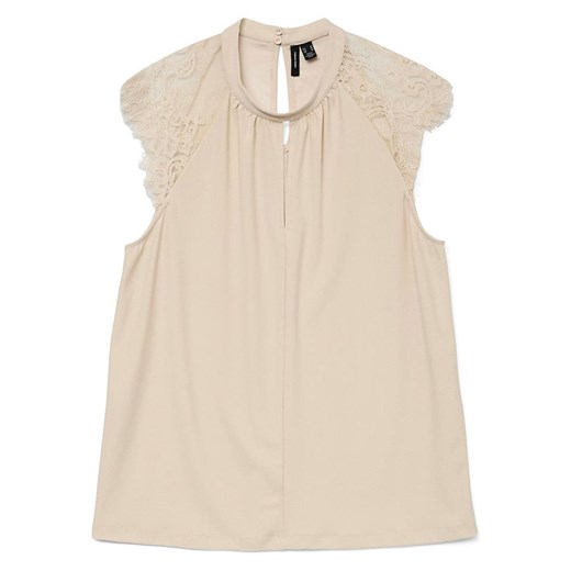 Vero Moda Bluzka w kolorze beżowym Vero Moda S okazja Limango Polska