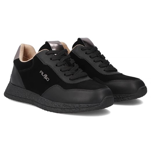 Skórzane sneakersy Filippo  DP7405/25 BK czarne ze sklepu butyolivier w kategorii Półbuty damskie - zdjęcie 185652962