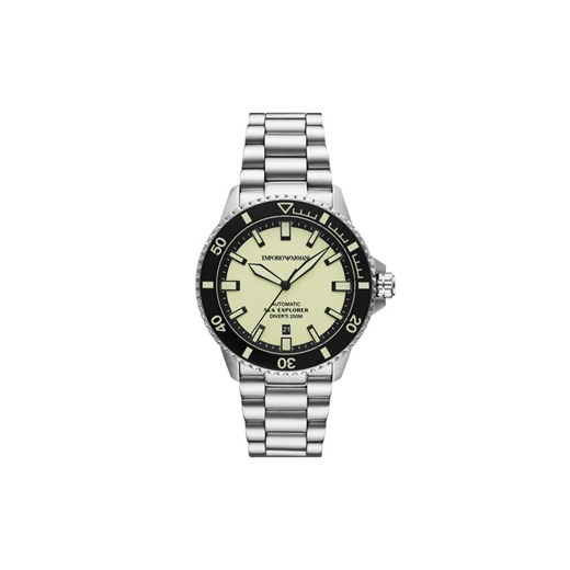 Zegarek Emporio Armani Sea Explorer AR60083 Srebrny ze sklepu eobuwie.pl w kategorii Zegarki - zdjęcie 185653212