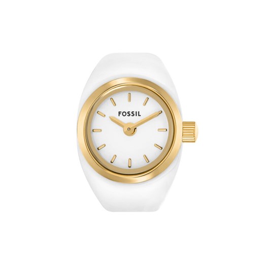 Zegarek Fossil Watch Ring ES5412 Biały ze sklepu eobuwie.pl w kategorii Zegarki - zdjęcie 185653231