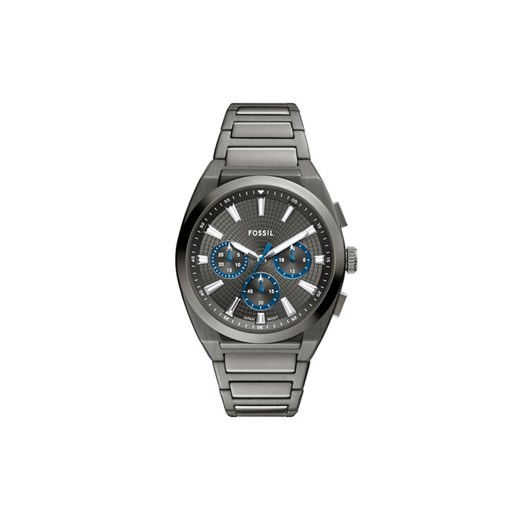 Zegarek Fossil Everett  Chronograph FS6107 Szary ze sklepu eobuwie.pl w kategorii Zegarki - zdjęcie 185653244
