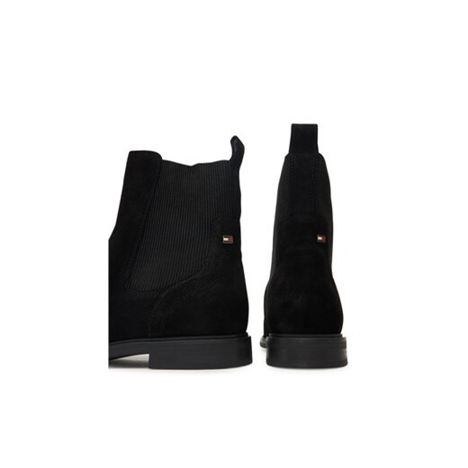 Sztyblety Tommy Hilfiger Flag Boot FW0FW08780 Czarny Tommy Hilfiger 41 eobuwie.pl