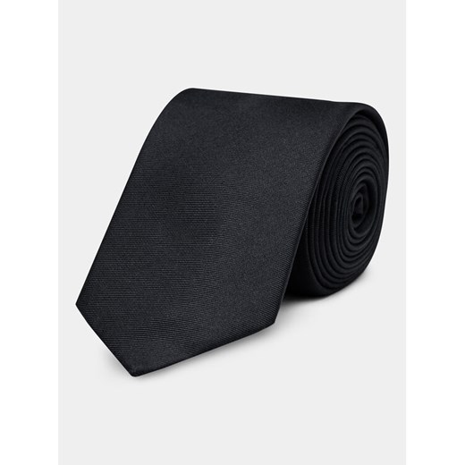 Calvin Klein Krawat Twill Solid Silk Tie K10K112320 Czarny Calvin Klein OS MODIVO
