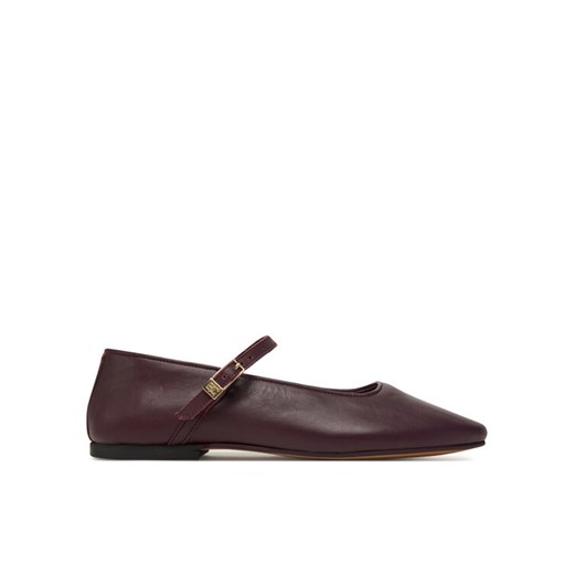 Tommy Hilfiger Baleriny SmooMaryjane FW0FW09152 Bordowy ze sklepu MODIVO w kategorii Balerinki - zdjęcie 185653922