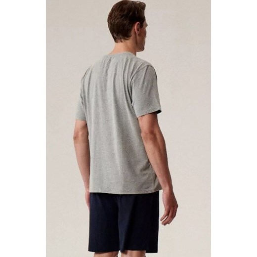 Bawełniana piżama męska NMP-396-SZM_GRA, Kolor szaro-granatowy, Rozmiar M, ATLANTIC ze sklepu Primodo w kategorii Piżamy męskie - zdjęcie 185654453