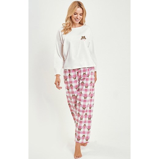 Bawełniana piżama damska beżowo-różowa Astrid 3441, Kolor beżowo-różowy, Rozmiar XL, Taro ze sklepu Primodo w kategorii Piżamy damskie - zdjęcie 185654580