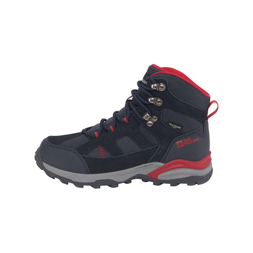 Jack Wolfskin Skórzane buty trekkingowe &quot;Trail Hiker Texapore Mid&quot; w kolorze granatowym ze sklepu Limango Polska w kategorii Buty trekkingowe dziecięce - zdjęcie 185655813