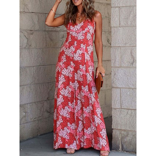 LA Angels Kombinezon w kolorze czerwono-kremowym ze sklepu Limango Polska w kategorii Kombinezony damskie - zdjęcie 185655822