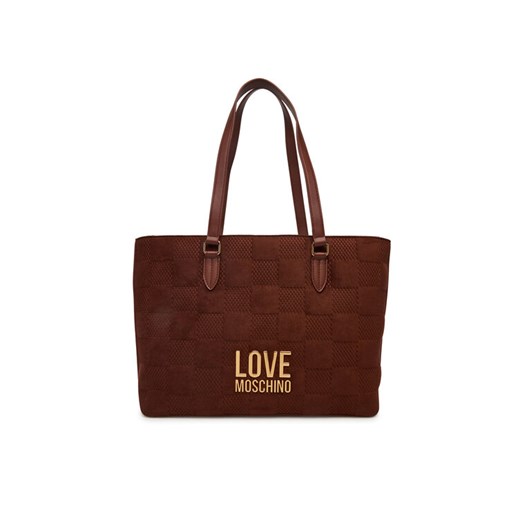 Torebka LOVE MOSCHINO JC4123PP0NKB120A Brązowy ze sklepu eobuwie.pl w kategorii Torebki damskie - zdjęcie 185655860