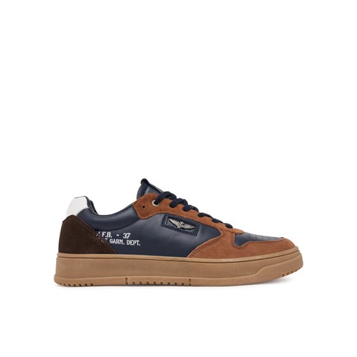 Sneakersy Aeronautica Militare 252SC0235UPL00244 Granatowy ze sklepu eobuwie.pl w kategorii Buty sportowe męskie - zdjęcie 185655871