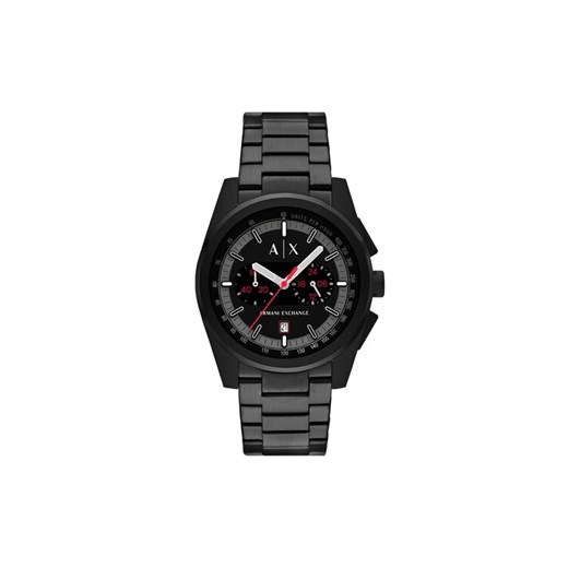 Zegarek Armani Exchange Parker Chronograph AX2864 Czarny ze sklepu eobuwie.pl w kategorii Zegarki - zdjęcie 185655900