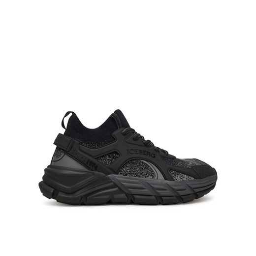 Sneakersy Iceberg IUSOCK Czarny ze sklepu eobuwie.pl w kategorii Buty sportowe męskie - zdjęcie 185655973