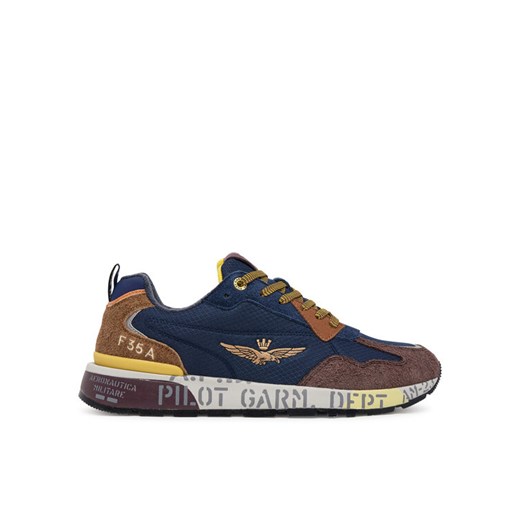 Sneakersy Aeronautica Militare 252SC0276UCT03546 Granatowy ze sklepu eobuwie.pl w kategorii Buty sportowe męskie - zdjęcie 185656031