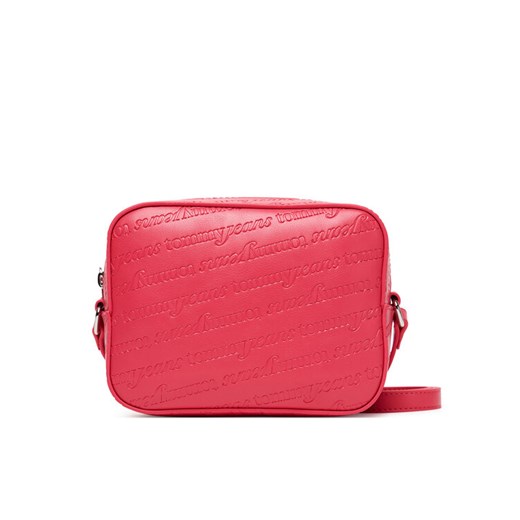 Torebka Tommy Jeans Tjw Must Aop Camera Bag AW0AW17865 Bordowy ze sklepu eobuwie.pl w kategorii Listonoszki - zdjęcie 185656091