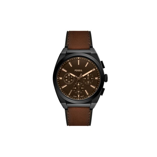 Zegarek Fossil Everett FS6108 Brązowy ze sklepu eobuwie.pl w kategorii Zegarki - zdjęcie 185656111