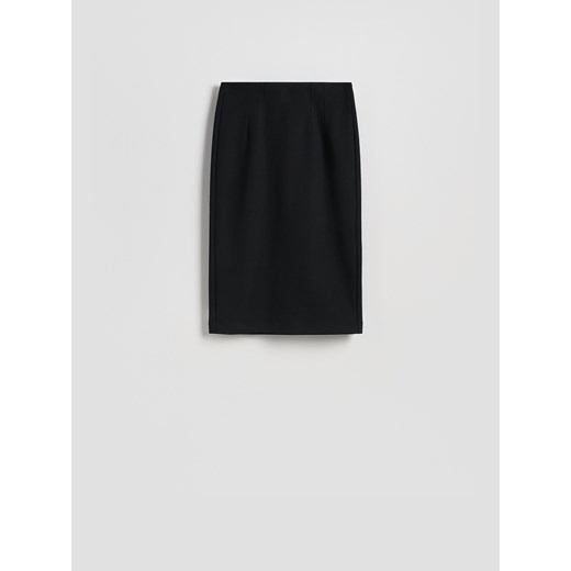 Reserved - Spódnica midi z rozcięciem - czarny Reserved L Reserved