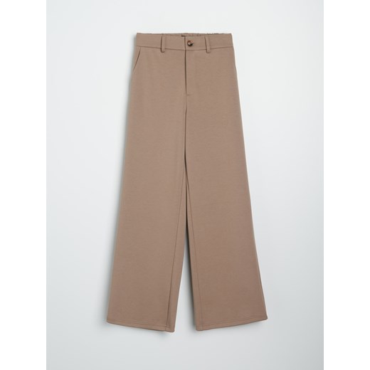 Sinsay - Spodnie wide leg - brązowy Sinsay XS Sinsay