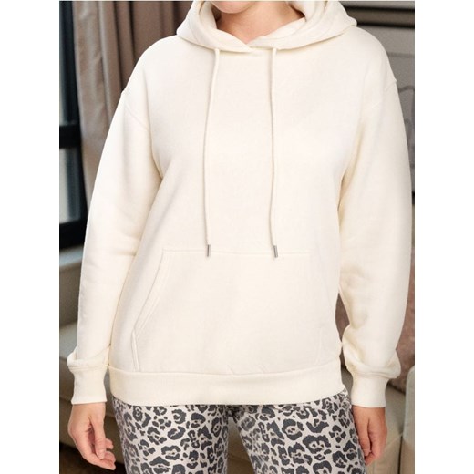 Sinsay - Bluza z kapturem - kremowy ze sklepu Sinsay w kategorii Bluzy damskie - zdjęcie 185658781