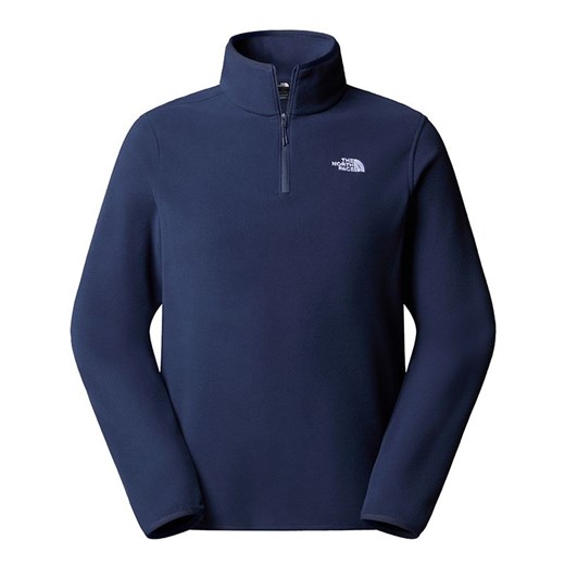 Bluza męska The North Face Glacier 1/4 Zip Fleece 0A8D0Q8K21 - granatowa ze sklepu streetstyle24.pl w kategorii Bluzy męskie - zdjęcie 185658830
