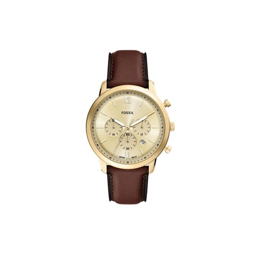 Zegarek Fossil Neutra Chronograph FS6113 Brązowy ze sklepu eobuwie.pl w kategorii Zegarki - zdjęcie 185658881