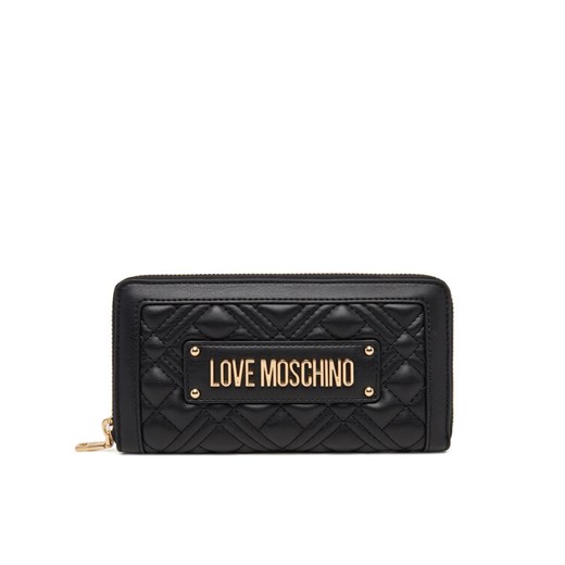 LOVE MOSCHINO Duży Portfel Damski JC5600PP0NLA0000 Czarny ze sklepu MODIVO w kategorii Portfele damskie - zdjęcie 185659112