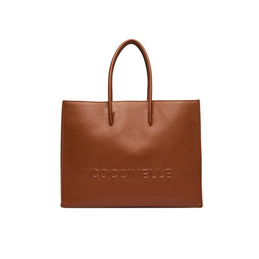 Coccinelle Torebka QBB Coccinllemyrtha Maxi Log E1 QBB 18 01 01 Brązowy ze sklepu MODIVO w kategorii Torby Shopper bag - zdjęcie 185659174