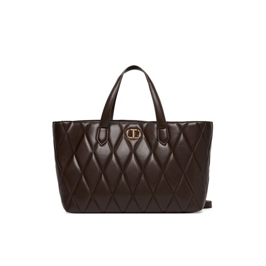 TWINSET Torebka 252TB7050 Brązowy ze sklepu MODIVO w kategorii Torby Shopper bag - zdjęcie 185659361