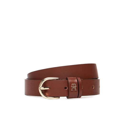 Tommy Hilfiger Pasek Damski Essential Effortless 2.5 Go AW0AW16836 Brązowy ze sklepu MODIVO w kategorii Paski damskie - zdjęcie 185659380