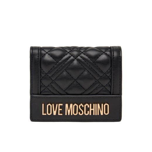 LOVE MOSCHINO Mały Portfel Damski JC5601PP0NLA0000 Czarny ze sklepu MODIVO w kategorii Portfele damskie - zdjęcie 185659454