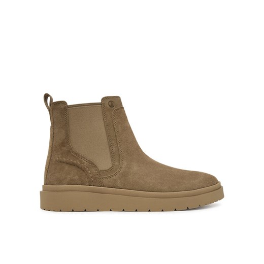 Clarks Sztyblety Polden Easy 26183407 Beżowy ze sklepu MODIVO w kategorii Buty zimowe męskie - zdjęcie 185659560