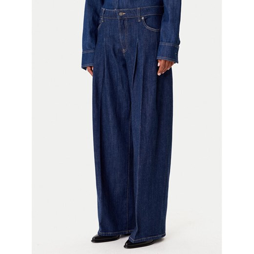 Guess Jeans Jeansy W5BA2U D002A Granatowy Wide Leg ze sklepu MODIVO w kategorii Jeansy damskie - zdjęcie 185659571