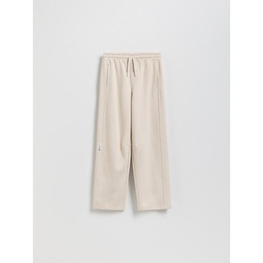 Reserved - Bawełniane spodnie - beżowy ze sklepu Reserved w kategorii Spodnie chłopięce - zdjęcie 185661924