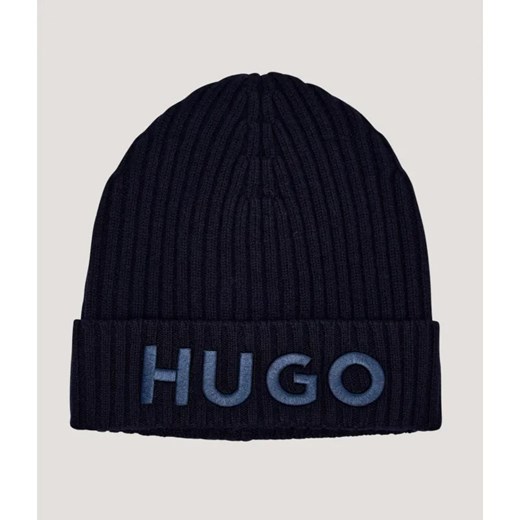 HUGO Wełniana czapka X565-7 ze sklepu Gomez Fashion Store w kategorii Czapki zimowe męskie - zdjęcie 185662544