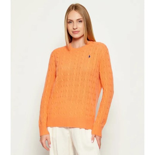 POLO RALPH LAUREN Wełniany sweter | Loose fit | z dodatkiem kaszmiru ze sklepu Gomez Fashion Store w kategorii Swetry damskie - zdjęcie 185662583