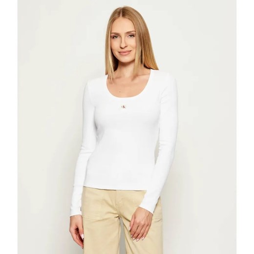 Calvin Klein Jeans Bluzka | Slim Fit ze sklepu Gomez Fashion Store w kategorii Bluzki damskie - zdjęcie 185662672
