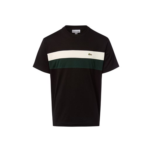 Lacoste Koszulka męska Mężczyźni Bawełna czarny wzorzysty ze sklepu vangraaf w kategorii T-shirty męskie - zdjęcie 185664423