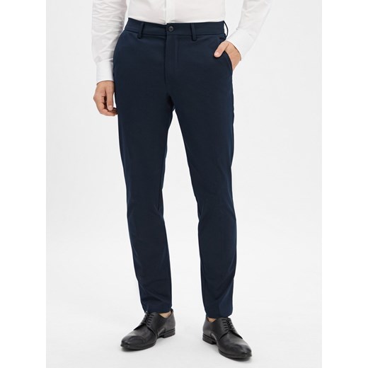 BOSS Chino - Kaiton Mężczyźni Bawełna granatowy jednolity 34-34 wyprzedaż vangraaf