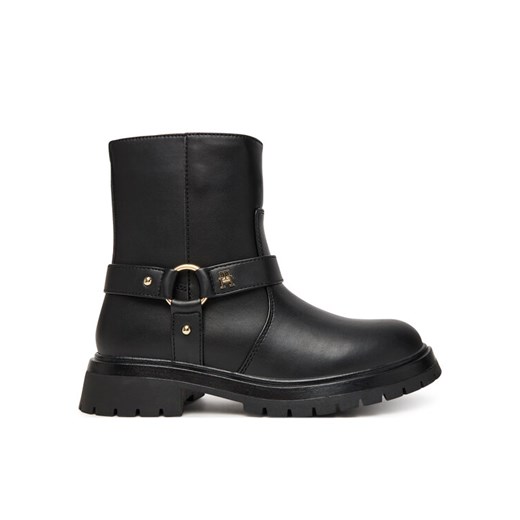 Tommy Hilfiger Botki T3A5-34021-1355999 Czarny ze sklepu MODIVO w kategorii Buty zimowe dziecięce - zdjęcie 185665660