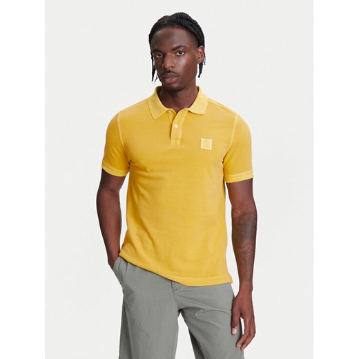 United Colors Of Benetton Polo 3089U302D Żółty Regular Fit ze sklepu MODIVO w kategorii T-shirty męskie - zdjęcie 185665754