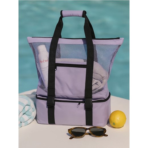 Sinsay - Torba podróżna - fioletowy - id: 836GK-44X - marki Sinsay - 185666704 Sinsay - Torba podróżna - fioletowy ze sklepu Sinsay w kategorii Torby Shopper bag - zdjęcie 185666704